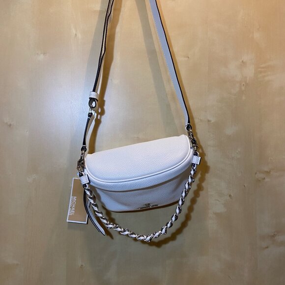 MICHAEL KORS Slater Belt Bag – Optic White Pebbled Leather - NWT - Picture 5 of 6